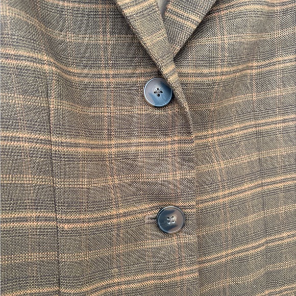 BB Dakota by Steve Madden Brown Plaid Blazer - Picture 3 of 3